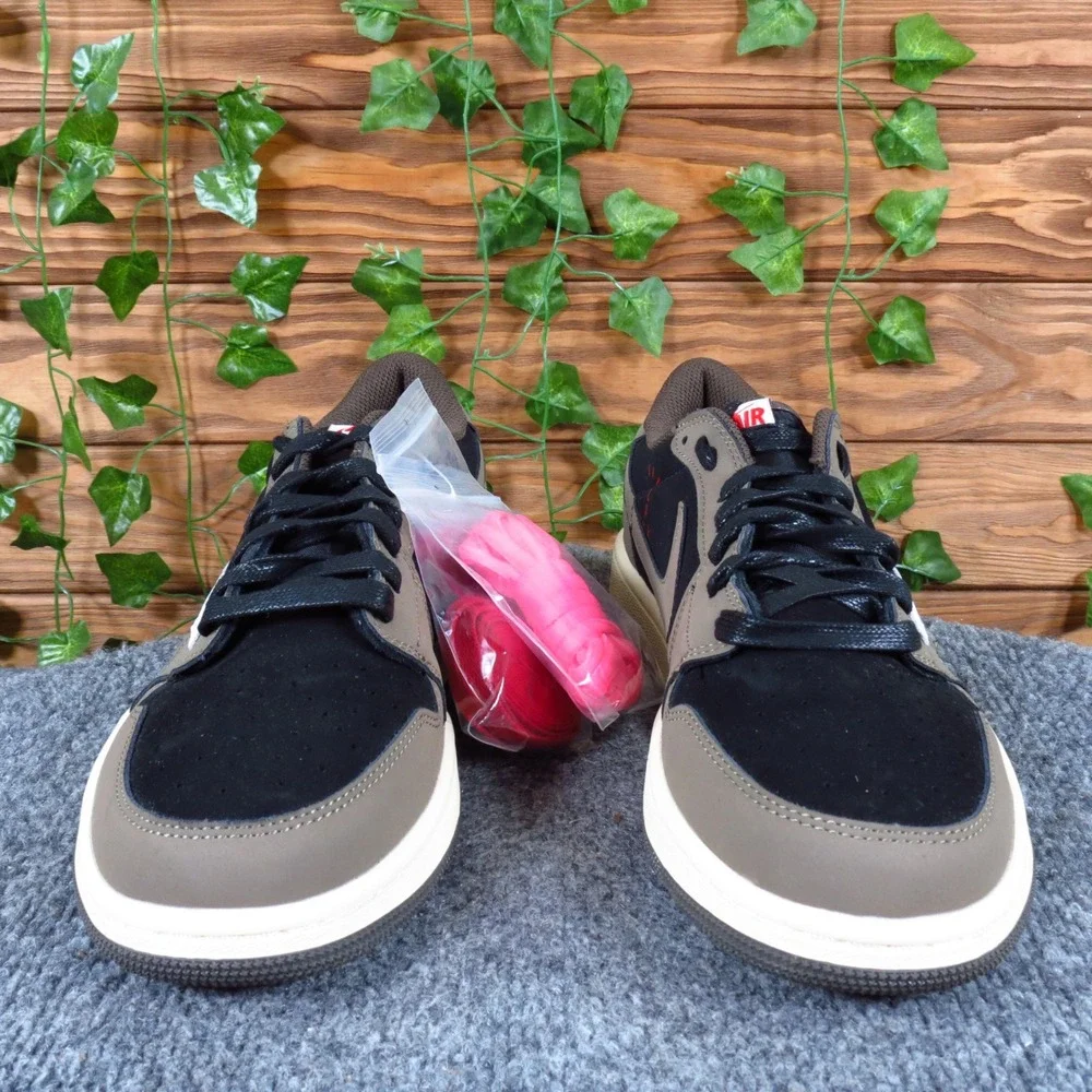 Jordan 1 Retro Low OG SP Travis Scott Mens Sneaker 11 Mocha CQ4277-001‎ Brown